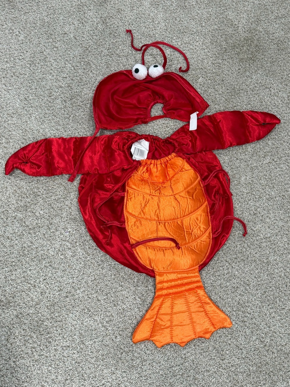 Red and Orange Lobster Costume for Kids